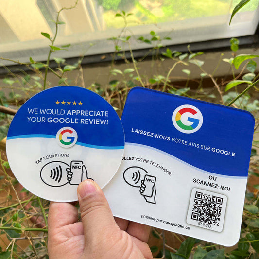 Google NFC Review Card